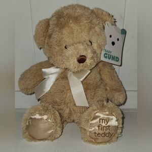 Baby Gund "My First Teddy " Adorable Tan Bear